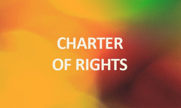 Text image that says 'Charter of Rights'